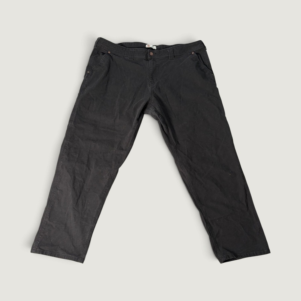 Dickies Mens Black Relaxed Fit Carpenter Pants Canvas Workwear FDW270RBK 43x29
